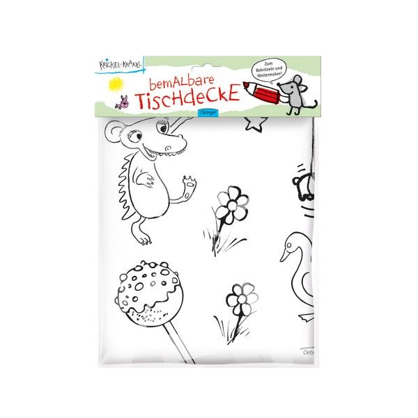 Tischdecke Krickel-Krakel, 130x180cm