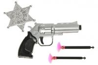 Revolver und Pfeile mit Sheriffstern, 4-teilig Revolver und Pfeile mit Sheriffstern, 4-teilig
