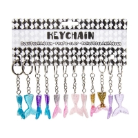 Glitzer Schlüsselanhänger Meerjungfrau, 12 Stück Glitzer Schlüsselanhänger Meerjungfrau, 12 Stück