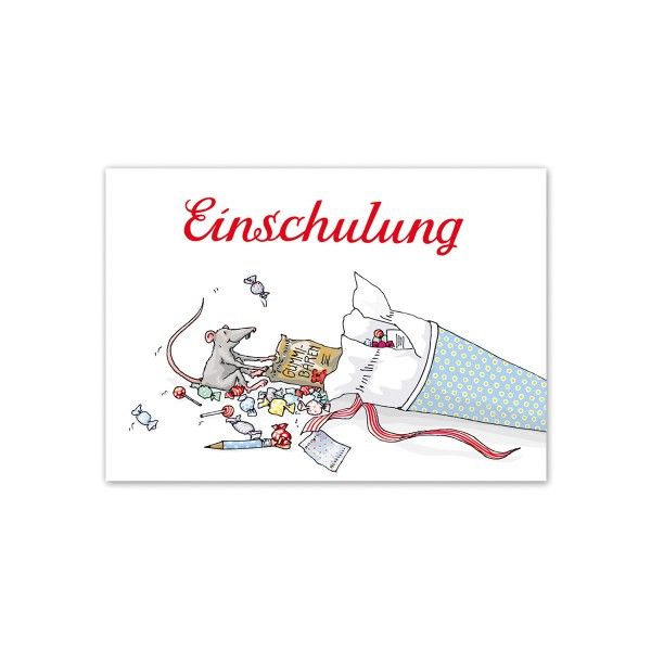 Postkarte Einschulung