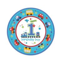 Pappteller 1. Geburtstag,  Pappteller 1. Geburtstag,