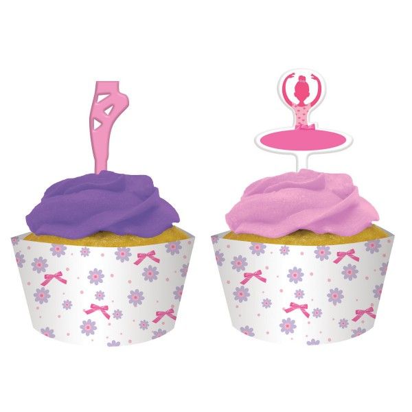 Muffinförmchen und Picker Ballerina, 9cm