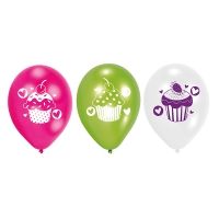 Luftballons Cupcakes, 6 Stück Luftballons Cupcakes, 6 Stück