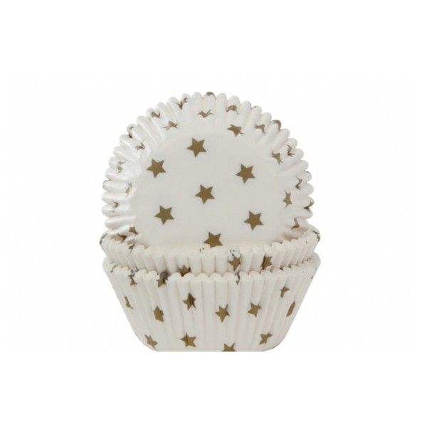 T1142593-Muffinfoermchen-Sterne-weiss-gold-50-Stueck