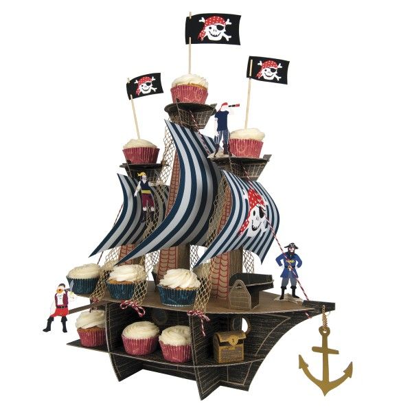 Muffinständer Piratenschiff, 2-stöckig