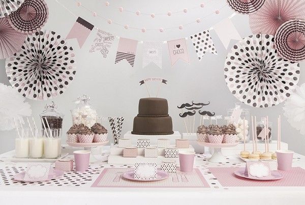 Papier Girlande Sweets,