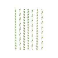T1142270-Strohhalme-Punkte-und-Chevron-gruen-24-Stueck T1142270-Strohhalme-Punkte-und-Chevron-gruen-24-Stueck