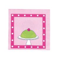 Servietten mit Tieren, pink, 20 St Servietten mit Tieren, pink, 20 St