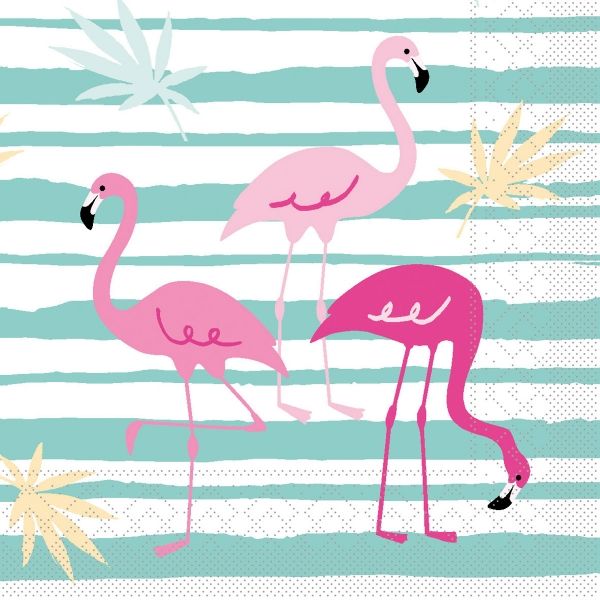 Serviette Flamingo, 20 Stück