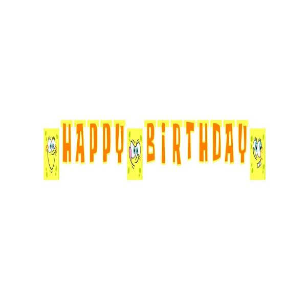 SpongeBob Girlande "Happy Birthday" 