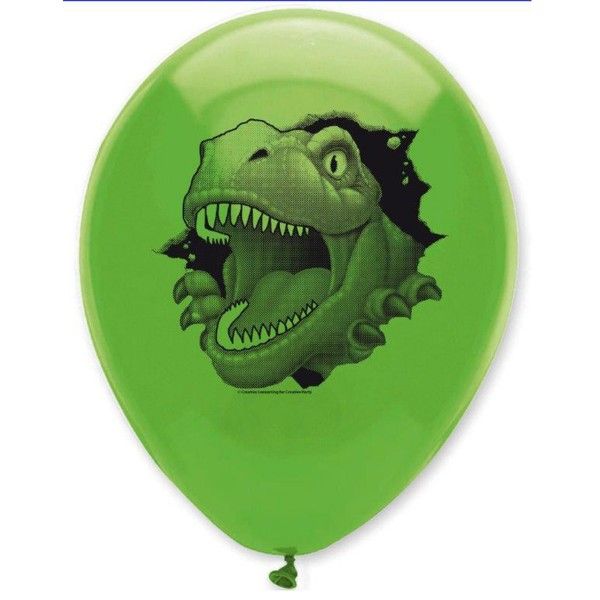 Dino-Geburtstagsballons – 17-teiliges Set Mit Folienballons, Zahlen, Sternen & Dinosaurier-Motiven