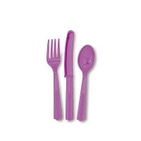Besteck lila, 18-teilig Besteck lila, 18-teilig
