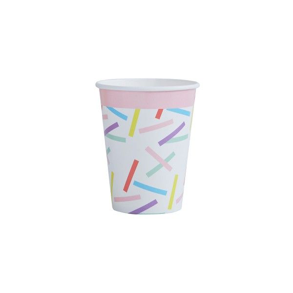Pappbecher Sprinkles, 255ml, 8 St
