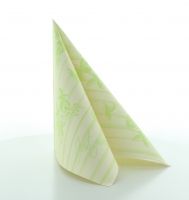 Serviette Hochzeit in Champagner-Hellgrün aus Linclass® Airlaid 40 x 40 cm, 12 Stück Serviette Hochzeit in Champagner-Hellgrün aus Linclass® Airlaid 40 x 40 cm, 12 Stück