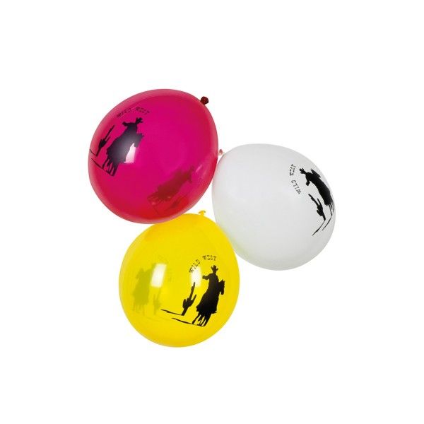 T1141967-Luftballons-Wilder-Western-25cm-6-Stueck