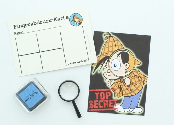 Mini- Fingerabdruck-Set Detektiv Flo, 3-tlg