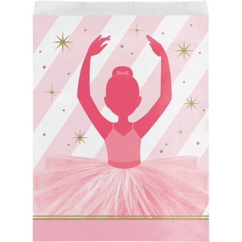 Papiertüten bezaubernde Ballerina, 10 Stück