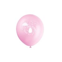 Luftballons Baby rosa, 30cm, 8 St