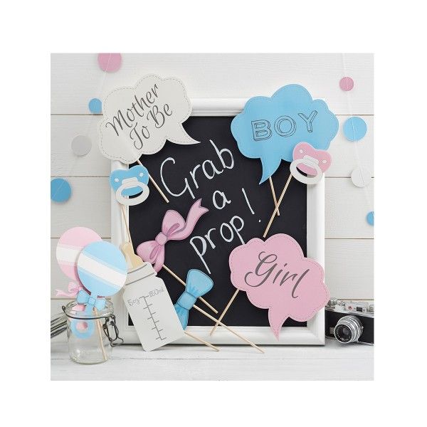 Photo Booth Set Babyshower, 10-teilig