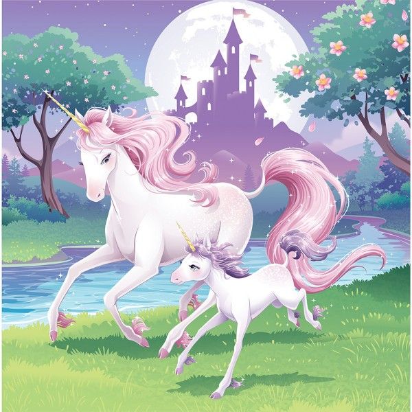 Einhorn Servietten 33cm, 16 St