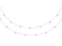 Pom-Pom-Girlande, Rose, 2 m