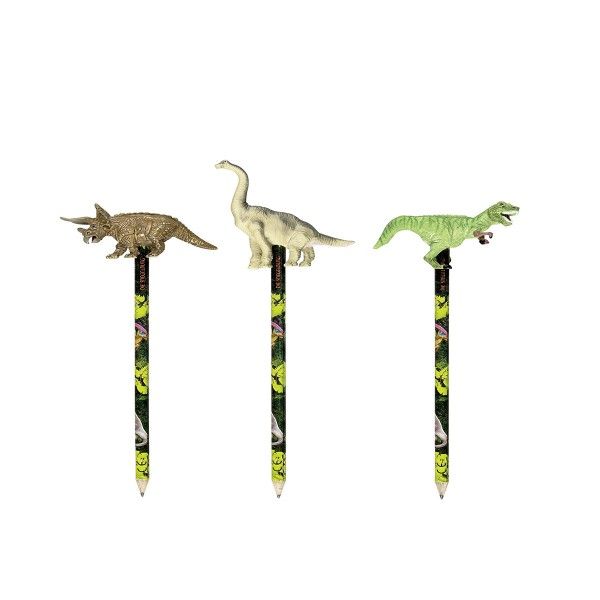 Bleistift Dinosaurier mit Topper T-Rex, 1 Stück