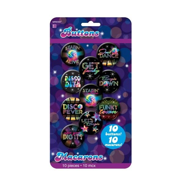 Buttons Disco, 10 Stück X