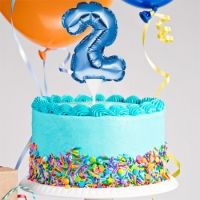 Kuchenpicker Folienballon Zahl 2 in Blau, 22 cm klein, selbstaufblasend, 1 Stück Kuchenpicker Folienballon Zahl 2 in Blau, 22 cm klein, selbstaufblasend, 1 Stück
