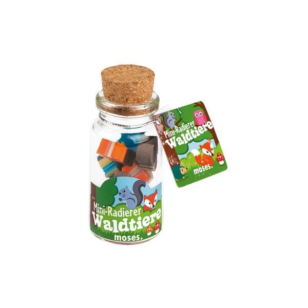 Mini-Radierer Waldtiere im Glas X X
