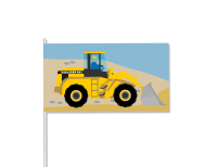 Papierflaggen Baustelle, 8 Stück Papierflaggen Baustelle, 8 Stück