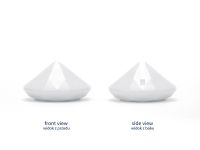 Platzkartenhalter Diamanten, Weiß, 10 Stück Platzkartenhalter Diamanten, Weiß, 10 Stück