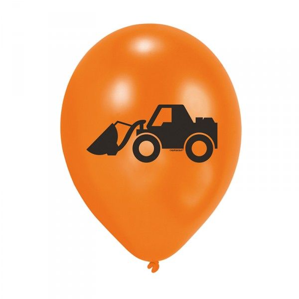 Luftballons Baustelle, 6 Stück X