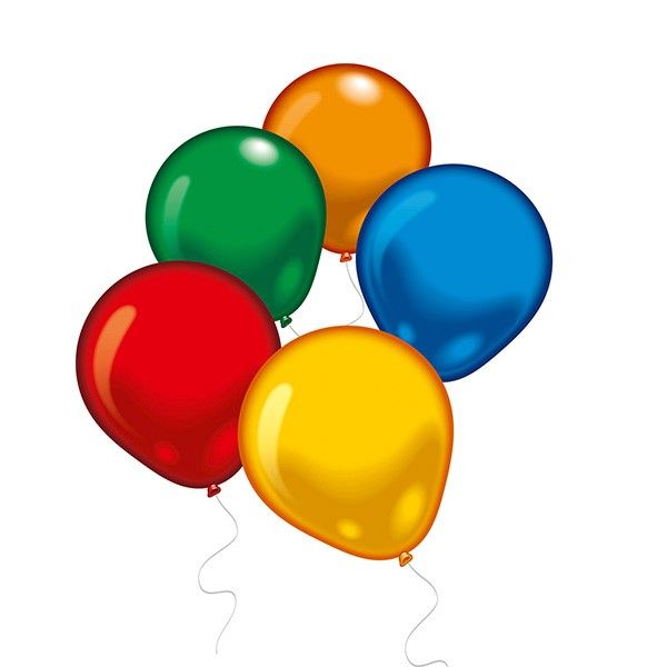 Runde Luftballons, 100 Stück