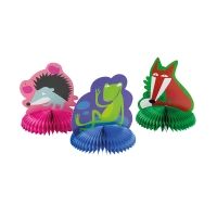 Tischdeko Waldtiere, 3 Stück - ca. 14,5 cm Tischdeko Waldtiere, 3 Stück - ca. 14,5 cm