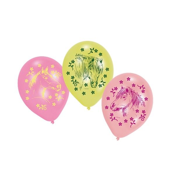Luftballons Pferde, 6 Stück