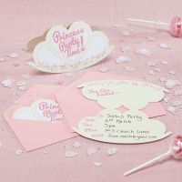 Einladung Prinzessin, 14,5x8cm, 10 St Einladung Prinzessin, 14,5x8cm, 10 St