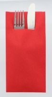 Besteckservietten Rot, 40cm, 12 Stück Besteckservietten Rot, 40cm, 12 Stück