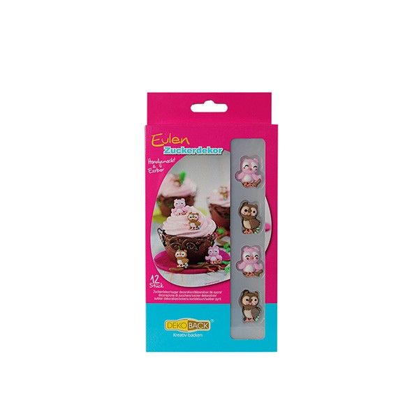 Zuckerdekor Eulen, 12 St�ck